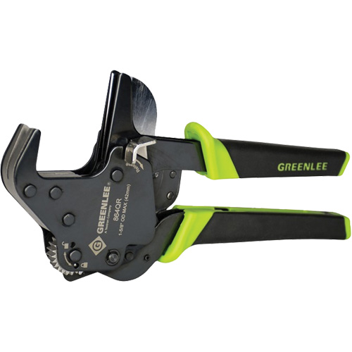 Cisaille &agrave; PVC &agrave; rochet ouverture rapide, Capacit&eacute; de 1-5/8" Equipex