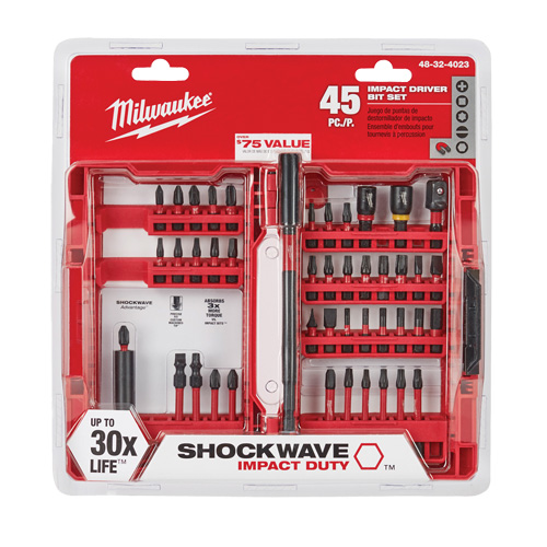Jeu d'embouts pour cl&eacute; &agrave; chocs Shockwave Equipex