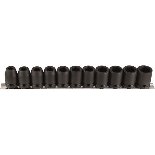 Jeu de douilles, 11 Mcx, Chocs, Prise de 1/2" Equipex