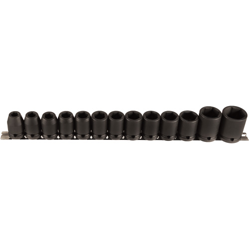 Jeu de douilles, 13 Mcx, Chocs, Prise de 1/2" Equipex
