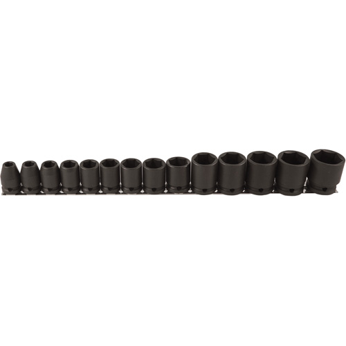 Jeu de douilles, 14 Mcx, Chocs, Prise de 1/2" Equipex