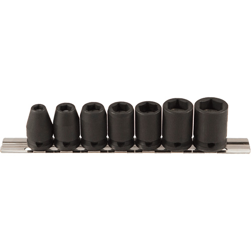 Jeu de douilles magn&eacute;tiques, 7 Mcx, Chocs, Prise de 3/8" Equipex