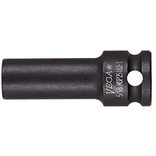 Douille &agrave; paroi mince, Chocs, 1/2", Prise 3/8", 6 pans, Profond Equipex