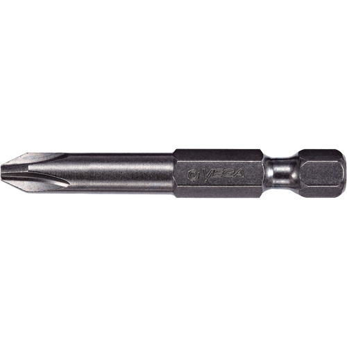 Embout pour outil &eacute;lectrique, Phillips, Embout #2, Prise 1/4", Longueur 2-3/4" Equipex