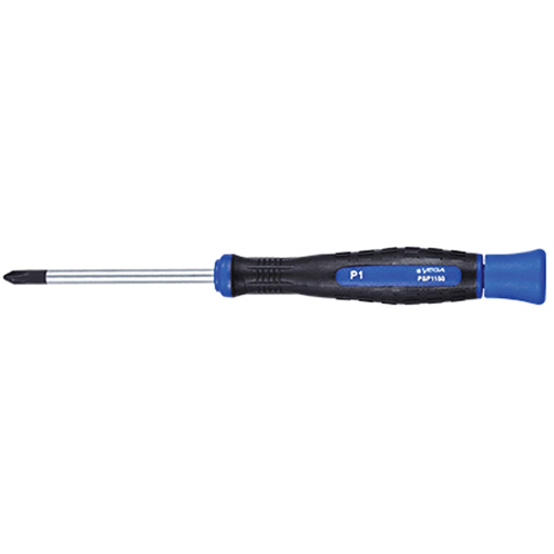 Phillips Precision Screwdriver, #00, 5" L, Cushion Grip Handle Equipex