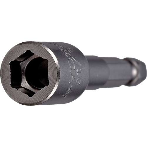 Nutsetter, 5/16" Tip, 1/4" Drive, 2-9/16" L, Non-Magnetic Equipex
