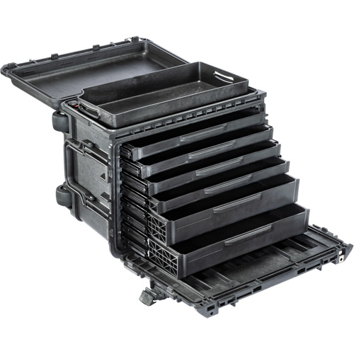 Armoire &agrave; outils mobile Gen 2, 24" la, 7 tiroirs, Noir Equipex