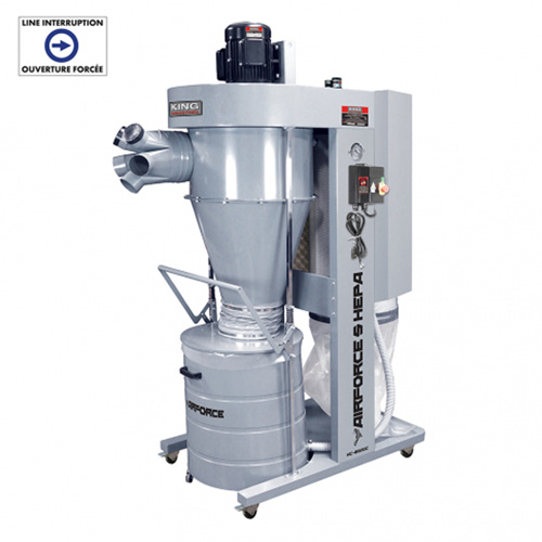 Cyclone Dust Collector, 35" x 65-1/2" x 91-5/8" Equipex