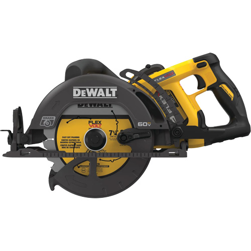 FlexVolt&reg; Worm Drive Style Saw Kit, 7-1/4", 60 V Equipex