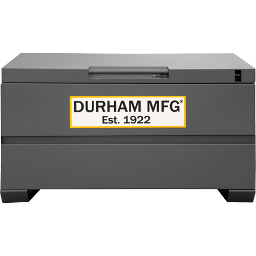 Boîte de rangement pour le chantier, 48" x 24" x 27-13/16", Acier, Gris Equipex