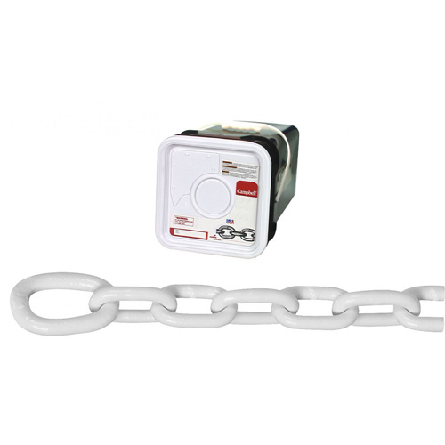 System 3 Anchor Lead Proof Coil Chain, Low Carbon Steel, 5/16" x 75' (22.9 m) L, Grade 30, 1900 lbs. (0.95 tons) Load Capacity Equipex