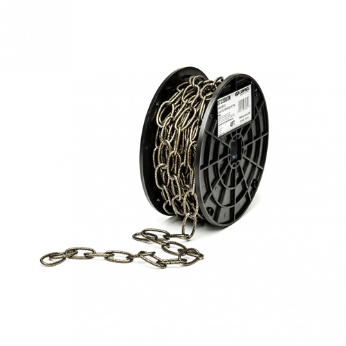 Chaîne d&eacute;corative, Acier au carbone, #10 x 40' (12,2 m) l, Charge d'utilisation 35 lb (0,0175 tonne) Equipex