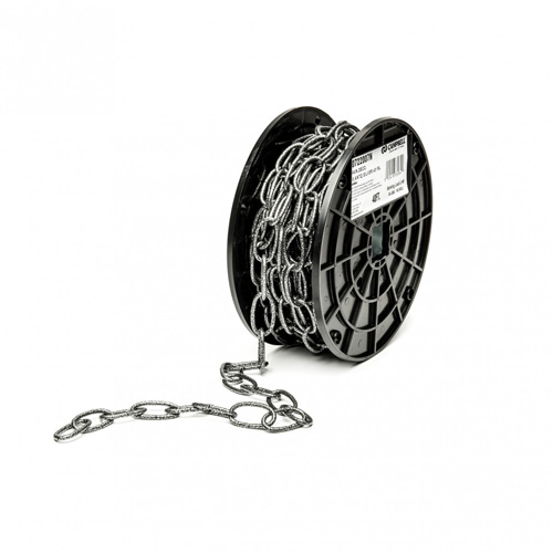 Decorator Chain, Carbon Steel, #10 x 40' (12.2 m) L, 35 lbs. (0.0175 tons) Load Capacity Equipex