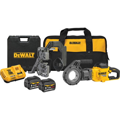 Trousse de fili&egrave;re &agrave; tuyaux sans fil FlexVolt Max*, 30 tr/min, Filetage de la tige 1/2" - 2" Equipex