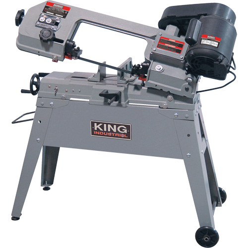 Metal Cutting Band Saw, Horizontal/Vertical, 5" Round and 4-1/2" x 6" Rectangular Cutting Capacity Equipex