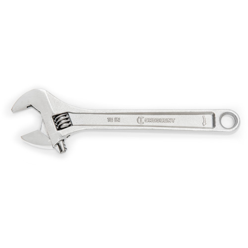 Cl&eacute; &agrave; molette — en boîte, 10" lo, la max. 1-5/16"/34 mm, Chrome Equipex