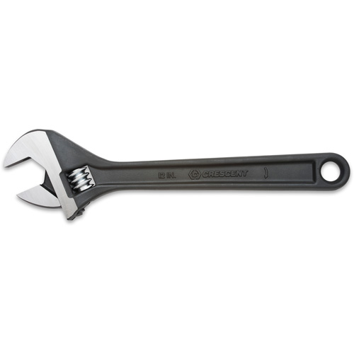Adjustable Wrench - Boxed, 12" L, 1-1/2"/39 mm Max Width, Black Oxide Equipex