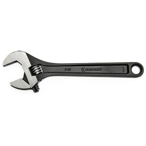 Cl&eacute; &agrave; molette, 8" lo, la max. 1-1/8", Oxyde noir Equipex