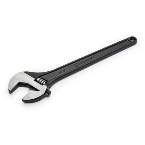 Adjustable Wrench, 15" L, 1-2/3" Max Width, Black Equipex
