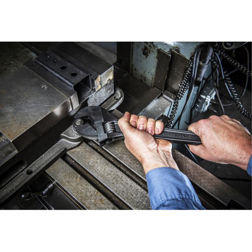 Adjustable Wrench, 15" L, 1-2/3" Max Width, Black Equipex