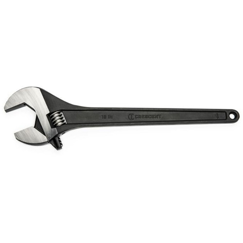 Adjustable Wrench, 18" L, 2" Max Width, Black Equipex