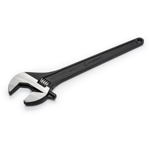 Adjustable Wrench, 18" L, 2" Max Width, Black Equipex