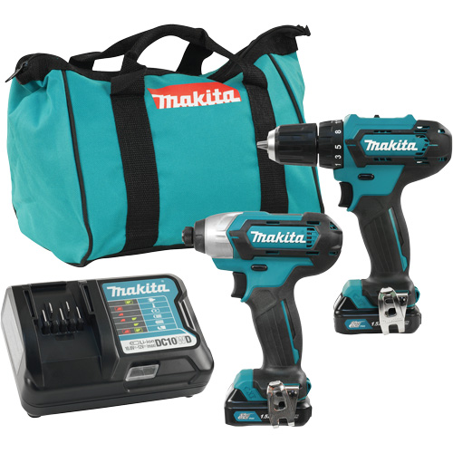 Cordless Drill & Driver Kit, Lithium-Ion, 12 V Equipex