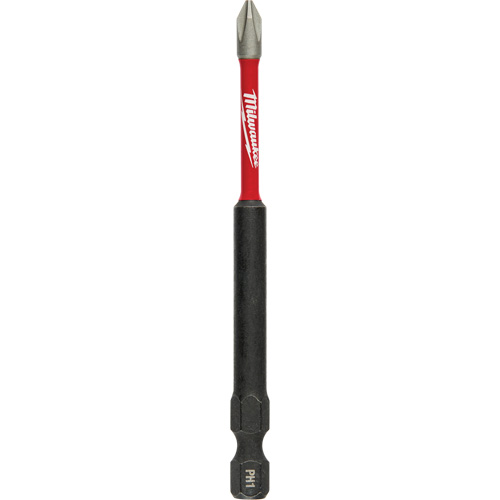 Shockwave Impact-Duty Driver Bit, Phillips, #1 Tip, 1/4" Drive Size, 3-1/2" Length Equipex