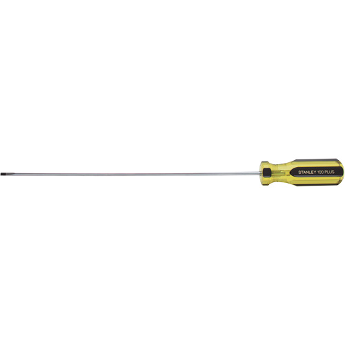 Tournevis d'&eacute;b&eacute;nisterie tr&egrave;s l&eacute;ger 100 PLUS, Tige de 1/8", Ronde, 6-5/8" lo, Prise en Plastique Equipex