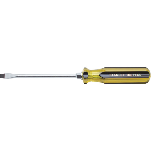 Tournevis pour &eacute;crous &agrave; fente 100 PLUS, Tige de 5/16", Ronde, 11" lo, Prise en Plastique Equipex