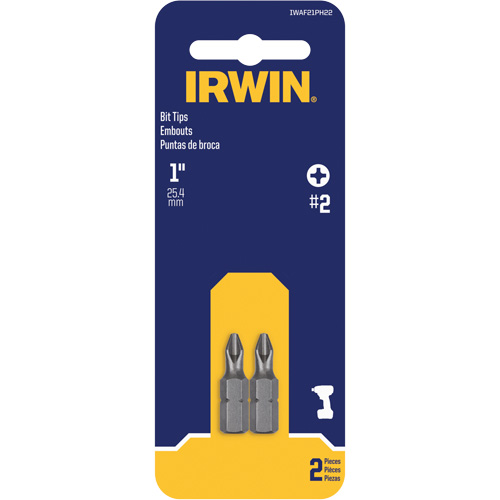 Embouts de tournevis &agrave; ins&eacute;rer, Phillips, #2, Prise 1/4" Equipex