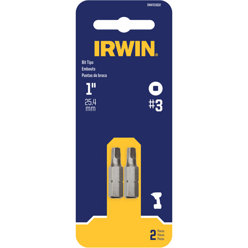 Insert Bits, Square, #3, 1/4" Drive Equipex