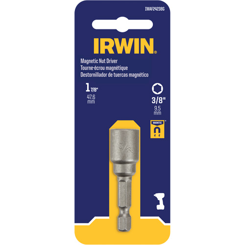 Nutsetter, 3/8" Tip, 1/4" Drive, 1-7/8" L, Magnetic Equipex
