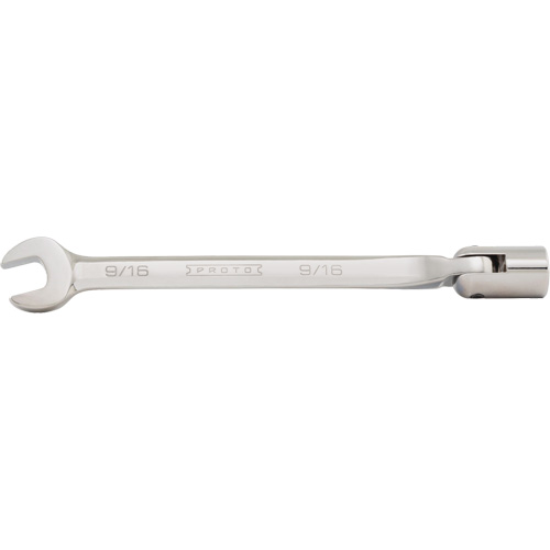 Combination Flex-Head Wrench, 12 Point, 3/8", Satin Finish Equipex