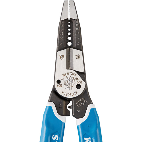 Outil polyvalent Klein-Kurve pour d&eacute;nuder, couper et sertir les fils, 8-1/4" lo, 8 - 20 AWG Equipex