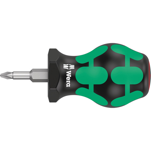 Stubby Phillips Screwdriver, #1, 4" L, Plastic Handle Equipex
