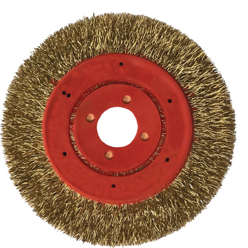 No Throw Partial Encapsulated Wire Wheel, 3" Dia., 0.012" Fill, 1/4" Arbor Equipex