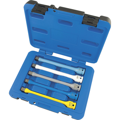 JTLE-5S Jeu de rallonges limiteurs de couple pour cl&eacute; &agrave; chocs, Prise 1/2", Couple de 65 lb-pi/80 lb-pi/100 lb-pi/120 lb-pi/140 lb-pi, Multiple Equipex