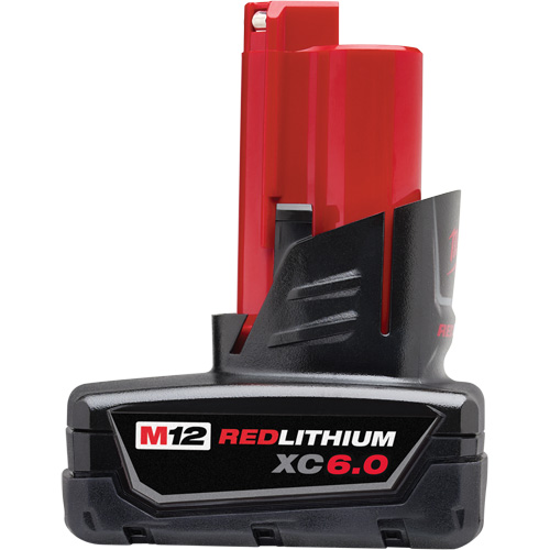 M12 Redlithium XC6.0 Battery, Lithium-Ion, 12 V, 6 Ah Equipex