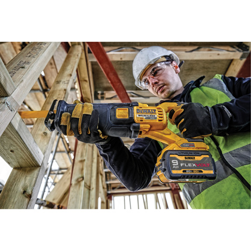 Ensemble de scie alternative sans balai FlexVolt Max, 60 V, Lithium-ion Bloc-pile, 0-3000 coups/min Equipex