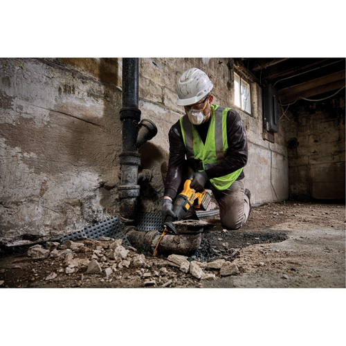 Ensemble de scie alternative sans balai FlexVolt Max, 60 V, Lithium-ion Bloc-pile, 0-3000 coups/min Equipex