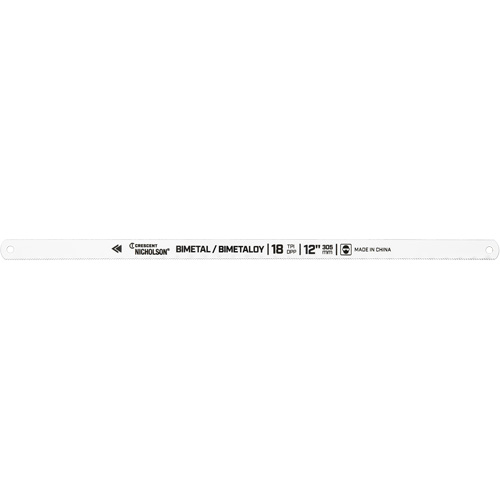 Bi-Metaloy&reg; Hacksaw Blades, Bi-Metal, 12" L, 18 TPI Equipex