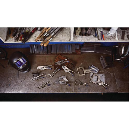 Vise-Grip&reg; Fast Release 7WR Locking Pliers with Wire Cutter, 7" Length, Curved Jaw Equipex