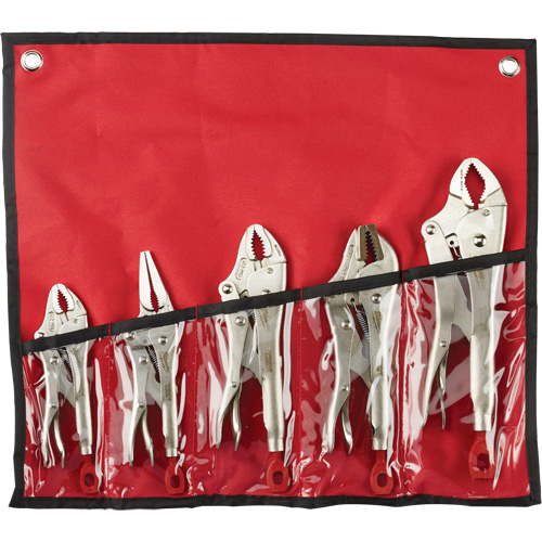 Torque Lock Locking Pliers Kit, 5 Pieces Equipex