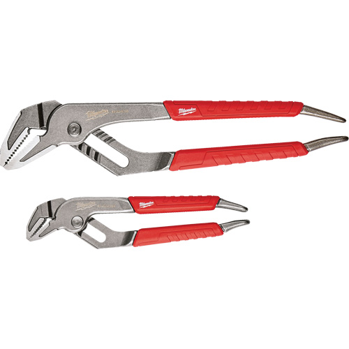 6" & 10" Comfort Grip Straight Jaw Pliers Set, 2 Pieces Equipex