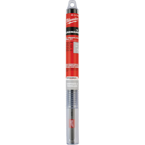 Shockwave Impact Duty Lineman's Fiberglass Drill Bit, 15/16", Carbide Equipex
