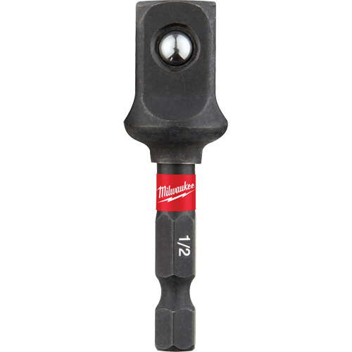 Adaptateur de douille &agrave; chocs Shockwave, 1/4" Prise, Dimension m&acirc;le 1/2", Sph&eacute;rique, 2" lo Equipex