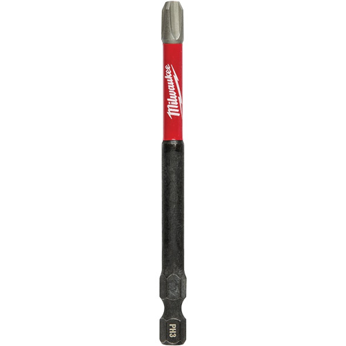 Shockwave Impact Duty Screwdriver Bit, Phillips, #3 Tip, 1/4" Drive Size, 3-1/2" Length Equipex