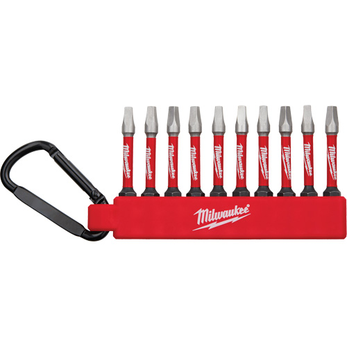 Jeu dembouts pour tournevis &agrave; chocs Shockwave, Carr&eacute;e, #2, Prise 1/4" Equipex