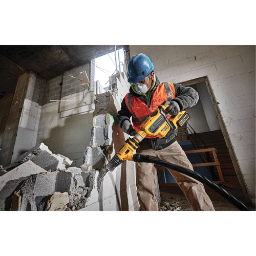 Extracteur de poussi&egrave;re pour ciselage au marteau de d&eacute;molition Equipex